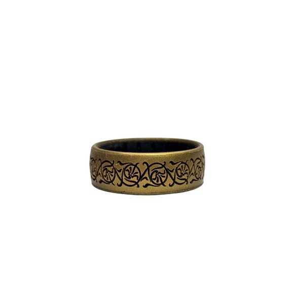 Enso Rings Lord of the Rings Gandalf's Light in Antique Gold/Black - Size 9 - Picture 1 of 5